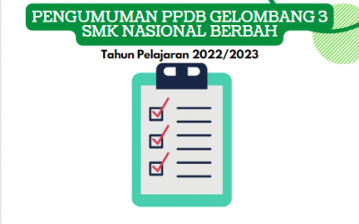 Pengumuman PPDB Tahun Pelajaran 2022/2023 Gelombang 3